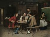 WEBER Henrich A 1843-1913,A game of cards,1886,Bonhams GB 2004-11-09