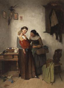 WEBER Henrich A 1843-1913,Drei Generationen,1875,Ketterer DE 2018-11-23