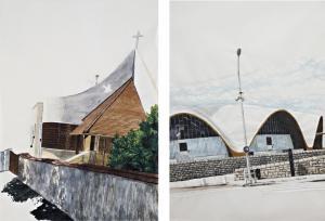 WEBER INA 1964,Two works: (i) Untitled (Protestant Temple),2005,Phillips, De Pury & Luxembourg 2012-12-13