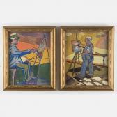 WEBER James 1888-1958,Two Portraits of Artists Painting,Gray's Auctioneers US 2017-04-12