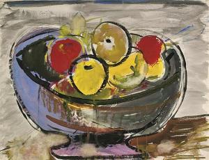 WEBER Max 1881-1961,FRUIT IN A BOWL PAINTING BY WEBER,Chait US 2015-05-31