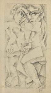 WEBER Max 1881-1961,Personnages cubistes,Christie's GB 2016-06-24