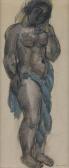 WEBER Max 1897-1982,Standing Nude.,Swann Galleries US 2013-06-13