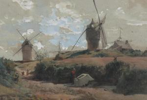 WEBER O,old windmills,19th century,Burstow and Hewett GB 2021-08-27