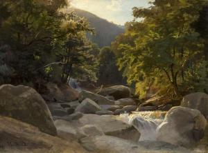 WEBER Paul,Wildbach in den Catskill Mountains Wildbach in den,1859,Galerie Bassenge 2019-11-28