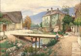 WEBER Rudolf 1872-1949,Spitzer Graben in Wachau valley,1911,Palais Dorotheum AT 2022-09-28