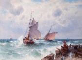 Weber Theodore Alexander 1838-1907,Fishing Boats Departing in Rough Seas,William Doyle US 2024-01-25