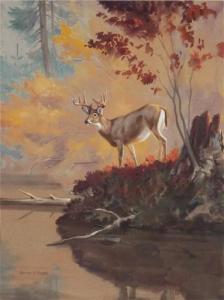 WEBER Walter Alois 1906-1979,Autumn Buck,Copley US 2022-07-15