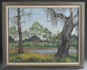 WEBSTER Bernice M 1895-1985,Along the Bayou,1960,Quinn & Farmer US 2018-09-15