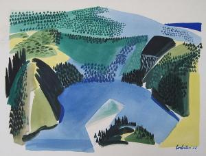 WEBSTER ESTHER BARROWS 1902-1985,Lake Aldwell,Matthew's Gallery US 2013-06-25