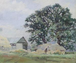 WEBSTER James Stuart,Corner of a Suffolk Farm,1988,Batemans Auctioneers & Valuers GB 2017-05-06