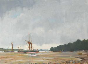 WEBSTER John 1932-2020,Low Water on the Orwell,1972,Cheffins GB 2023-02-23