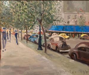 WEBSTER Stokely 1912-2001,Scene from Paris in 1943,1984,Burchard US 2021-03-21