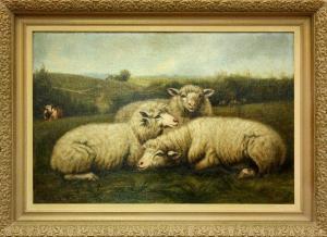 WEBSTER W.M,Three Lambs,Clars Auction Gallery US 2009-12-06