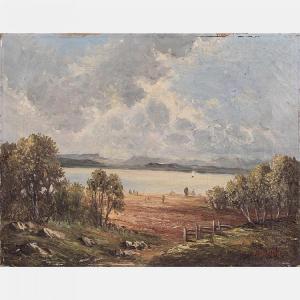 WECHLIN L 1800-1900,Landscape with Lake,Gray's Auctioneers US 2016-01-27