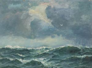 Wedel E,Rough seas,1927,Bruun Rasmussen DK 2018-09-24