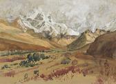 WEDEL Nils 1897-1967,Snow on the Drakensberg (Near Cathedral Peak),Strauss Co. ZA 2017-09-18