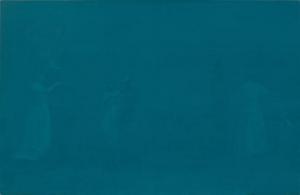 WEDMAN Neil 1954,Turquoise Twilight Monochrome #1,2009,Heffel CA 2018-09-27