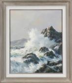 WEE Robert 1927,CRASHING WAVES,Clark Cierlak Fine Arts US 2014-03-08