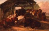 WEEKES Henry II 1849-1888,Cattle before a Shed,Keys GB 2009-11-06