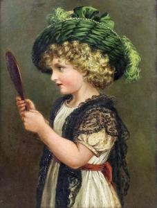 WEEKES Miriam Kerns 1848-1913,Just Like Mama,Canterbury Auction GB 2017-06-06