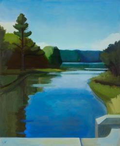 WEEKS James D. Northrup 1922-1998,Concord River Seen from a Bridge,1981,Sotheby's GB 2023-10-03