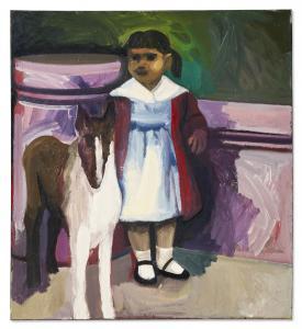 WEEKS James D. Northrup 1922-1998,Girl + Dog,1959,Christie's GB 2023-12-14