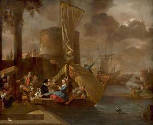 WEENIX Jan Baptist 1621-1665,Embarquement d'une élégante as,Artcurial | Briest - Poulain - F. Tajan 2024-03-20