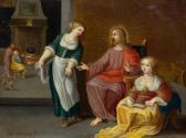WEERS PHILIPUS 1645-1682,Christ with Mary and Martha.,Galerie Koller CH 2016-09-23