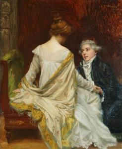 WEERTS Jean Joseph 1846-1927,Talleyrand faisant la cour à sa maîtresse,1904,Rossini FR 2023-12-07