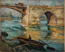 WEGENER Einar, Lili Elbe 1882-1931,A bridge over the Loire River,1928,Bruun Rasmussen DK 2021-10-25
