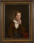 WEGENER Theodor Gustav 1817-1877,Portrait de Johanne W,1838,Artcurial | Briest - Poulain - F. Tajan 2019-04-16