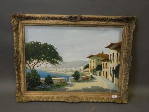 WEGGARS A 1900-1900,Italian lake scene,Crow's Auction Gallery GB 2015-10-14