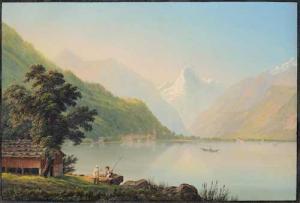 WEGMANN Johann Rudolph,View of Lake Uri towards Flüelen, with the snow-co,Galerie Koller 2020-06-19