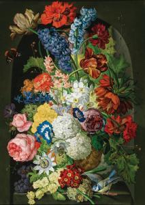 WEGMAYR Sebastian,A Sumptuous Bouquet of Flowers with a Butterfly an,Palais Dorotheum 2023-12-12