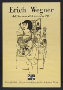 WEGNER Erich 1899-1982,Plakat für die Erich Wegner-Ausstellung in der Gal,Schloss DE 2019-05-11