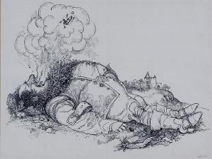 WEGNER Fritz 1900-1900,The Sleeping Giant,1900,Bonhams GB 2009-03-04