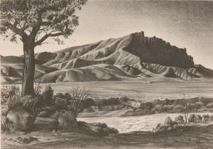 wehr paul adam 1914-1973,Rocky desert landscape,Ripley Auctions US 2009-06-27