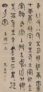 WEIBI Zhu 1770-1840,ANCIENT BRONZE INSCRIPTION,China Guardian CN 2009-11-21