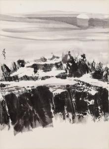 WEIBOR CHU 1929-2018,Landscape,1975,Sotheby's GB 2022-12-21