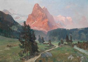 WEICHART Viktor 1851-1918,By the Eiger,Palais Dorotheum AT 2015-06-30