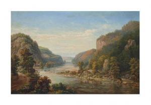 WEIDENBACH Augustus 1825-1869,River landscape,Christie's GB 2016-10-13