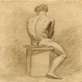 WEIDENHAUPT Andreas 1738-1805,Academy study of a naked man,Bruun Rasmussen DK 2009-08-03
