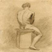 WEIDENHAUPT Andreas 1738-1805,Academy study of a naked man,Bruun Rasmussen DK 2009-06-29
