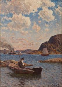 WEIDIG Julius 1837-1918,Fishing in the fjords with othershipping,1892,Bonhams GB 2010-01-26
