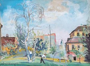 WEIDINGER Franz Xaver 1890-1972,Tabáni kertészek,20th century,Nagyhazi galeria HU 2021-06-08