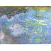 WEIDNER ROSWELL THEODORE 1911-1999,Lilypads,Ripley Auctions US 2019-03-30