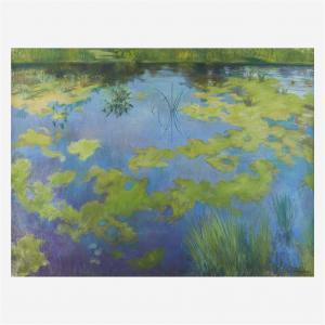 WEIDNER ROSWELL THEODORE 1911-1999,Pond with Water Plants,Freeman US 2020-12-08