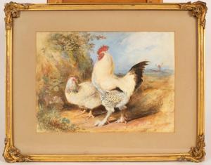 WEIGALL Charles Henry 1794-1877,Cockerel and Hen,Simon Chorley Art & Antiques GB 2023-02-14