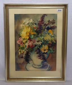 WEIGAND GUSTAVE 1886-1973,Blumenstrauß in Vase,Merry Old England DE 2022-12-15